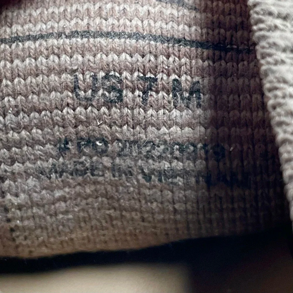 Wolf And Shepherd SupremeKnit Trainers Mens 7 Desert Tan Pull-On Derbys Preppy‎